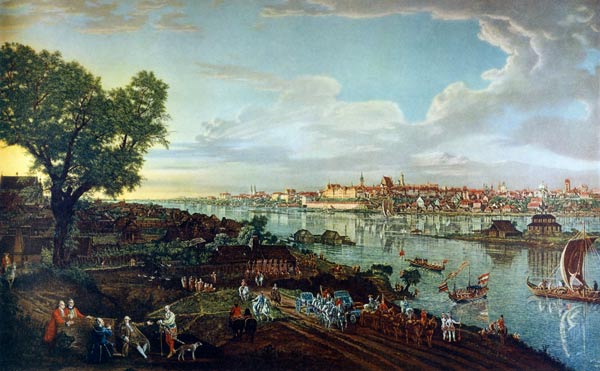 View of Warsaw od Bernardo Bellotto