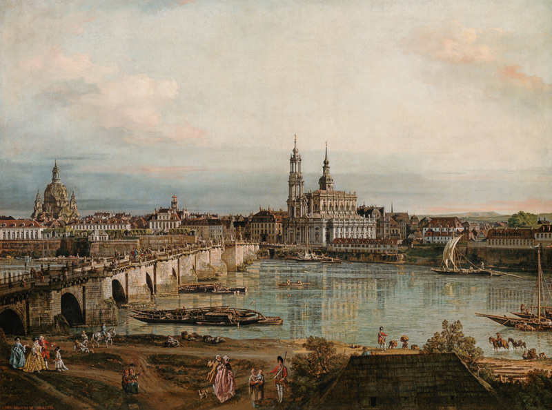 Look on the old town of Dresden od Bernardo Bellotto
