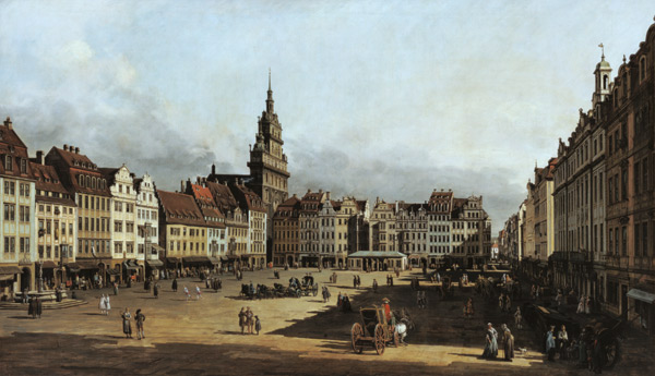 The alto market in Dresden from the lock lane. od Bernardo Bellotto