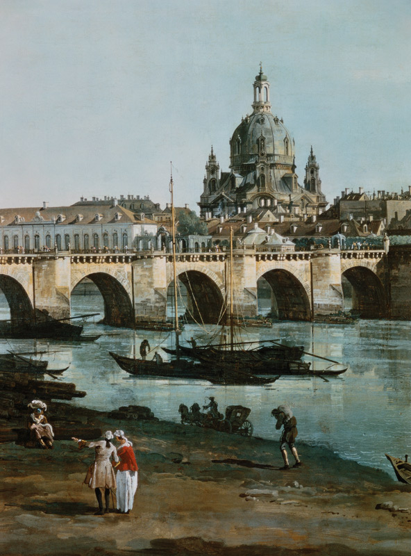 Dresden from right bank of Elbe, Bellotto od Bernardo Bellotto