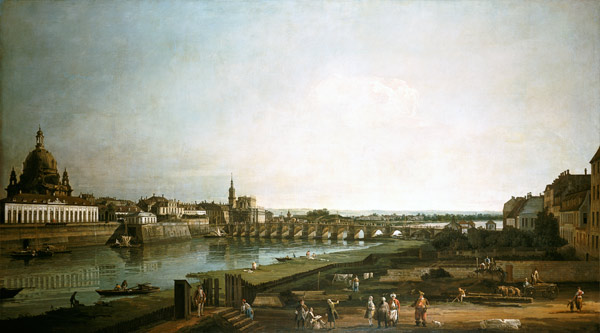 Dresden from right bank of Elbe, Bellotto od Bernardo Bellotto