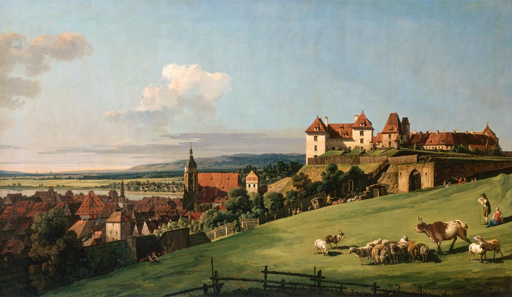 View of Pirna from the Sonnenstein Castle od Bernardo Bellotto