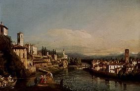 View of Vaprio. od Bernardo Bellotto