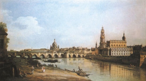 View of Dresden od Bernardo Bellotto