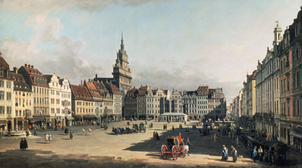 The old Market place in Dresden od Bernardo Bellotto