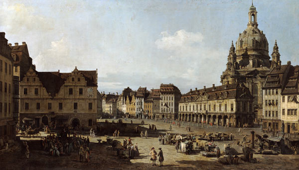 Dresden, Neumarkt / Bellotto od Bernardo Bellotto