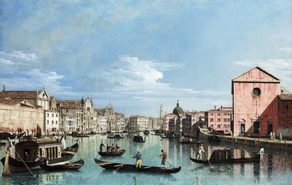 Venice. Upper Reaches of the Grand Canal facing Santa Croce od Bernardo Bellotto