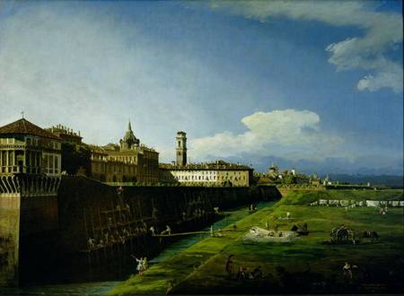 View of Turin from the Gardens of the Palazzo Reale od Bernardo Bellotto