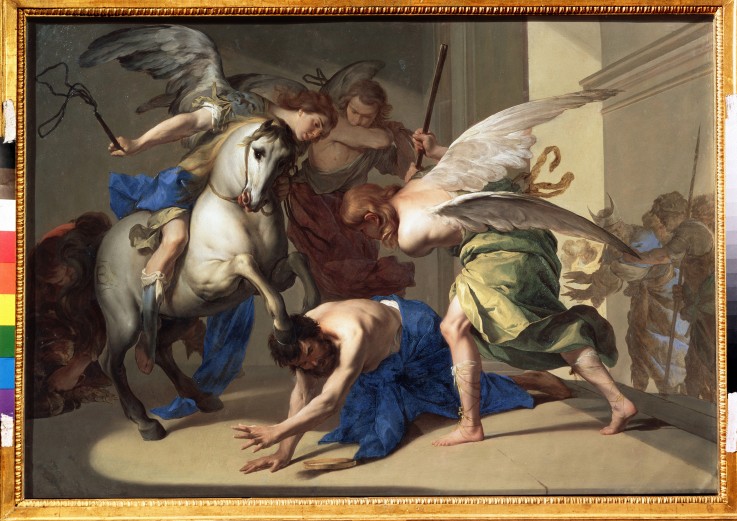 The Expulsion of Heliodorus from the Temple od Bernardo Cavallino