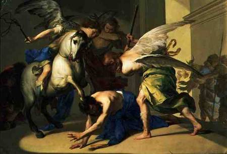 The Expulsion of Heliodorus from the Temple od Bernardo Cavallino