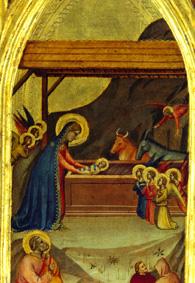 The birth Christi. Part from the wing of a triptych