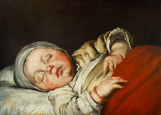 Sleeping child. od Bernardo Il Capuccino Strozzi