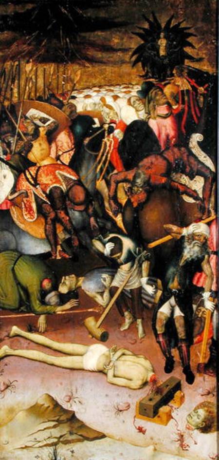 The Decapitation of St. George, panel from an altarpiece od Bernardo Martorell