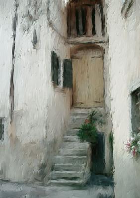Courtyard at Lake Garda