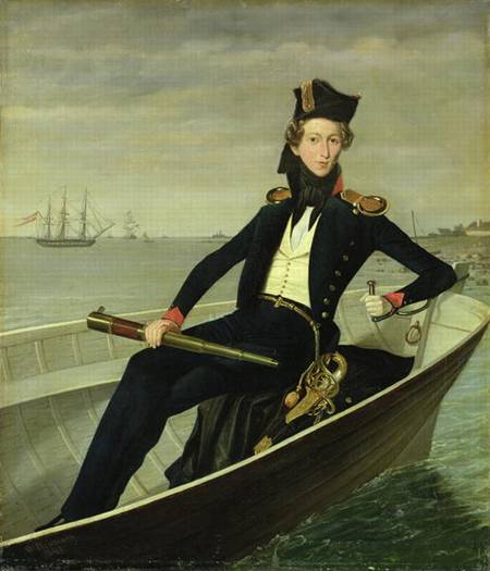 Portrait of a Young Danish Naval Officer od Bernhard Axel Bendixen