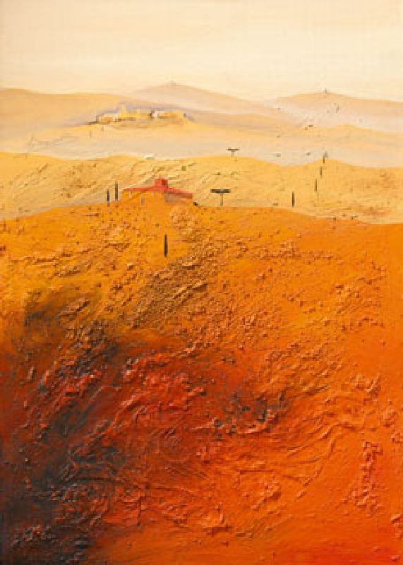 Mediterrane Landschaft 1 od Bernhard Gerner