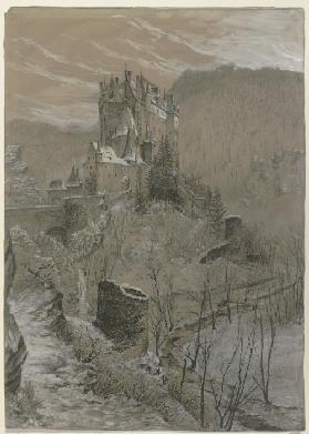 Eltz castle in the winter