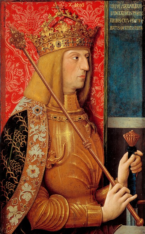Portrait of Emperor Maximilian I (1459-1519) od Bernhard Strigel