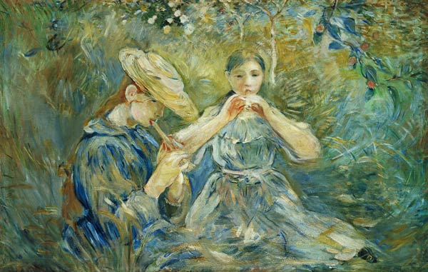 The flute concert in the garden od Berthe Morisot