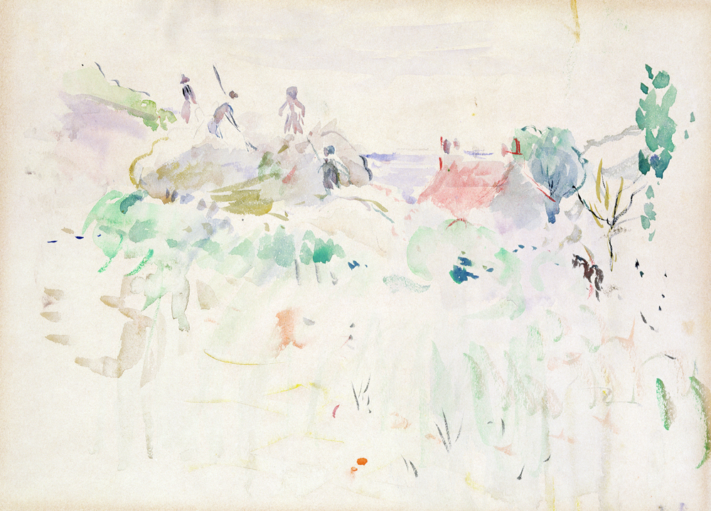 The Haystacks in Jersey od Berthe Morisot