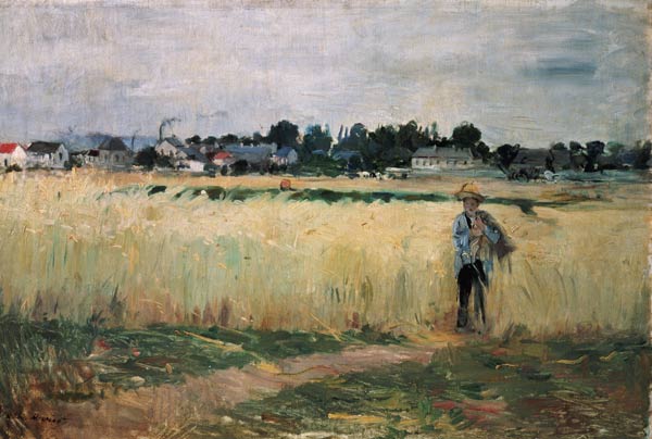 In the Wheatfield at Gennevilliers od Berthe Morisot