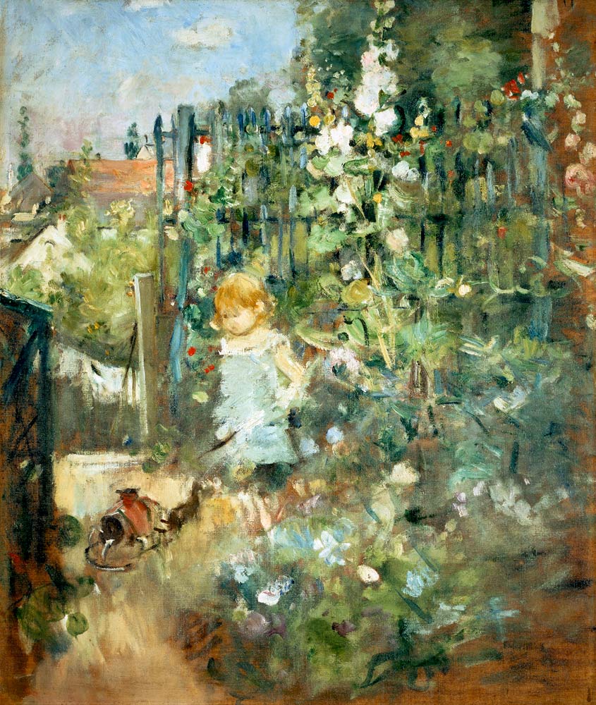 Girl in the garden od Berthe Morisot