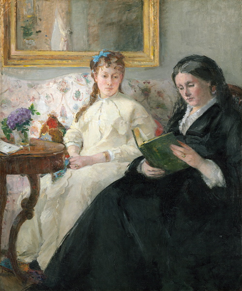 Portrait of the Artist's Mother and Sister od Berthe Morisot