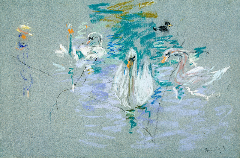 Swans od Berthe Morisot