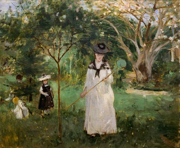 Morisot / La chasse aux papillons / 1874 od Berthe Morisot