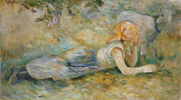 Shepherdess Resting od Berthe Morisot