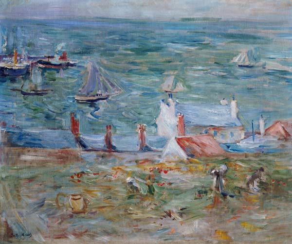 The Port of Gorey on Jersey od Berthe Morisot
