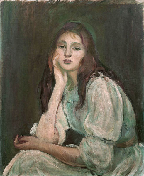 Julie Daydreaming (Julie rêveuse) od Berthe Morisot