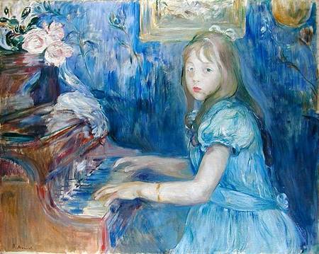 Lucie Leon at the Piano od Berthe Morisot