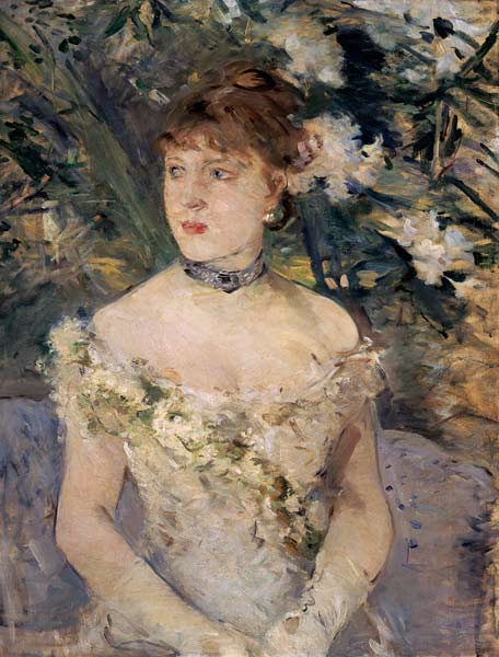 Morisot/Young woman in a ball gown/1879 od Berthe Morisot
