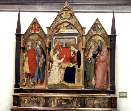 Annunciation with Saints od Bicci  di Lorenzo