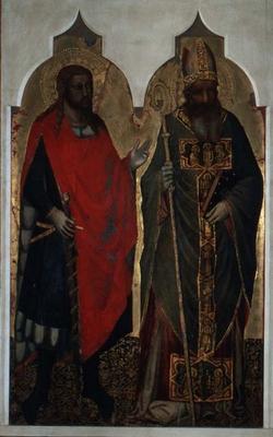 St. Julian and St. Zenobius (tempera on panel) od Bicci  di Lorenzo