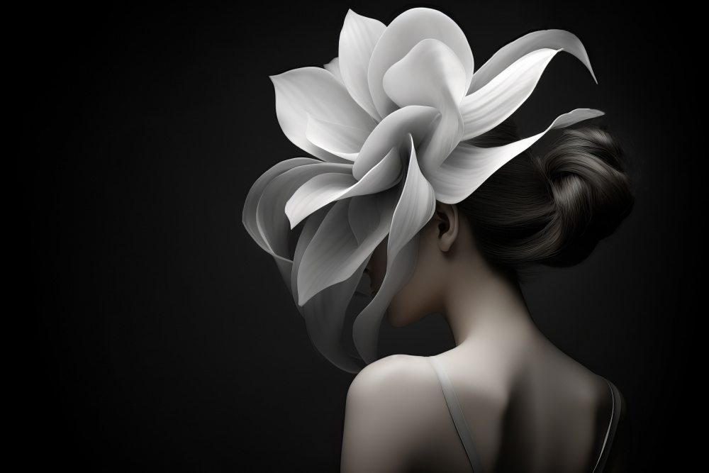 White Flower Head od Bilge Paksoylu