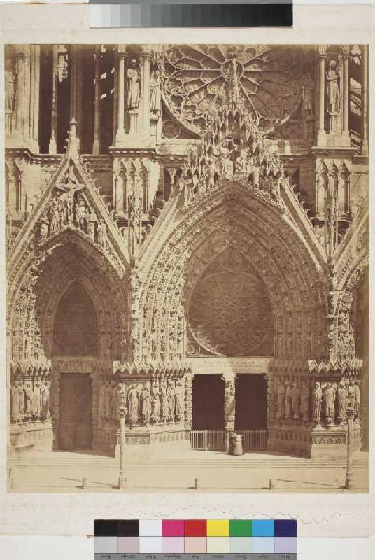 Reims: Westfassade der Kathedrale od Bisson Frères