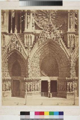 Reims: Westfassade der Kathedrale