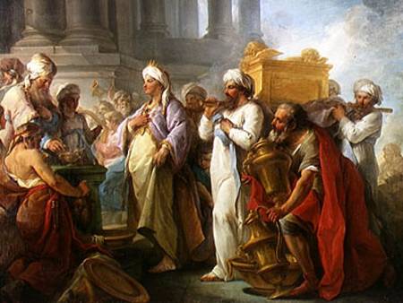 Solomon Before the Ark of the Covenant od Blaise Nicolas Le Sueur