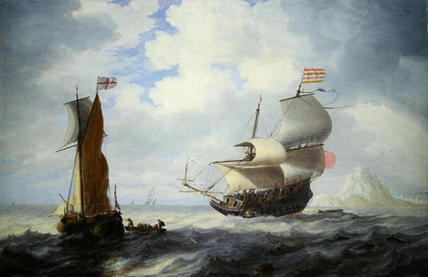A Marine (oil on canvas) od Bonaventura Peeters