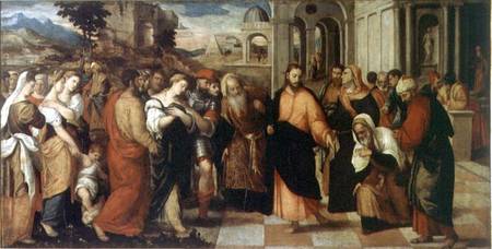 The Adulterer and the Redeemer (panel) od Bonifacio  Veronese