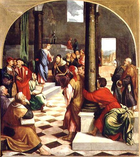 Christ Among the Doctors od Bonifacio  Veronese