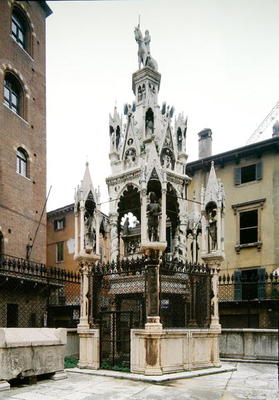Funerary monument of Cansignorio Della Scala (1340-75) (photo) od Bonino da Campione