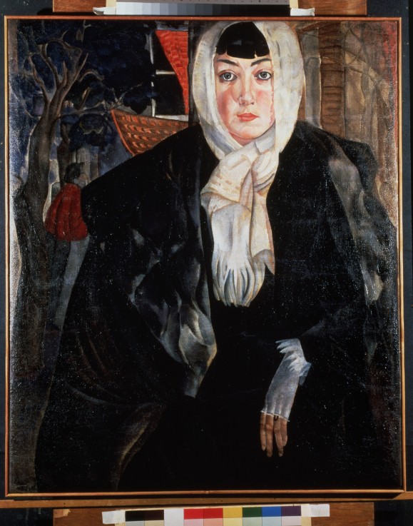 Female portrait od Boris Dimitrijew. Grigorjew