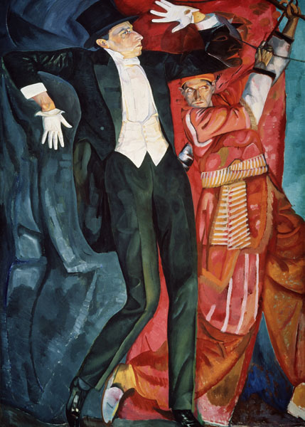 Portrait of the stage producer Vsevolod Meyerhold (1874-1940) od Boris Dimitrijew. Grigorjew