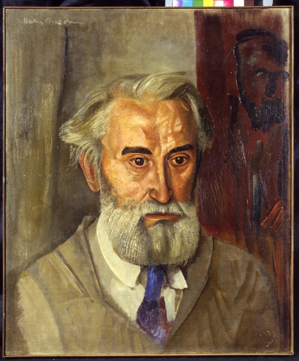 Portrait of the sculptor Sergey Konenkov (1874-1971) od Boris Dimitrijew. Grigorjew