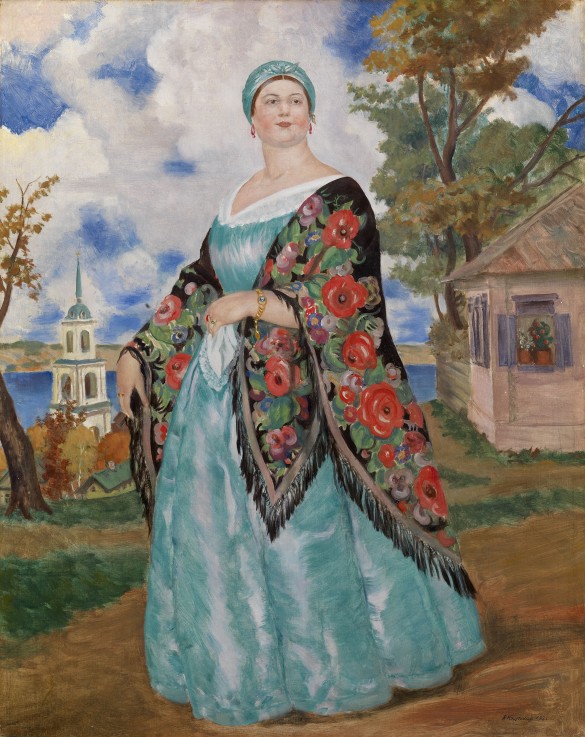 Merchant's Wife od Boris Michailowitsch Kustodiew