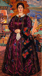 A merchant woman. od Boris Michailowitsch Kustodiew