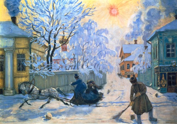 Frosty Morning od Boris Michailowitsch Kustodiew